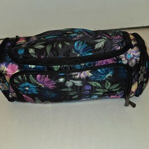 Like NEW Lug Cosmetic Case -- Trolley in Bloom Black.  PRISTINE Condition.